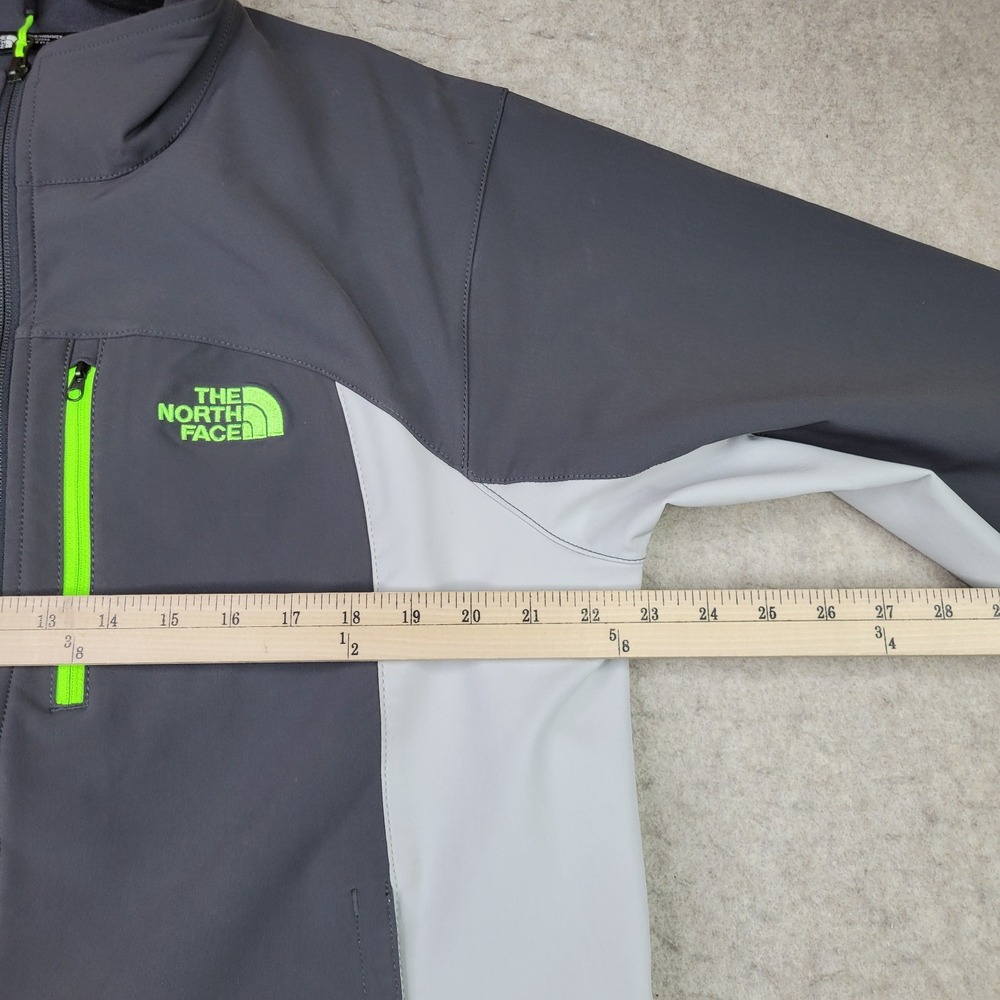 The North Face Windwall Jacket Mens L‎ Gray Colorblock Full Zip Mock Neck - Picture 11 of 13